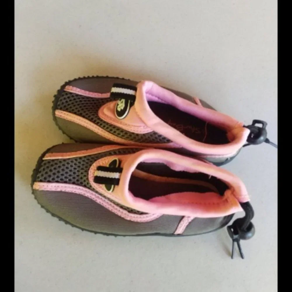 Star Bay Pink Girl Baby Toddler water swim beach shoes watershoes size 8 beach